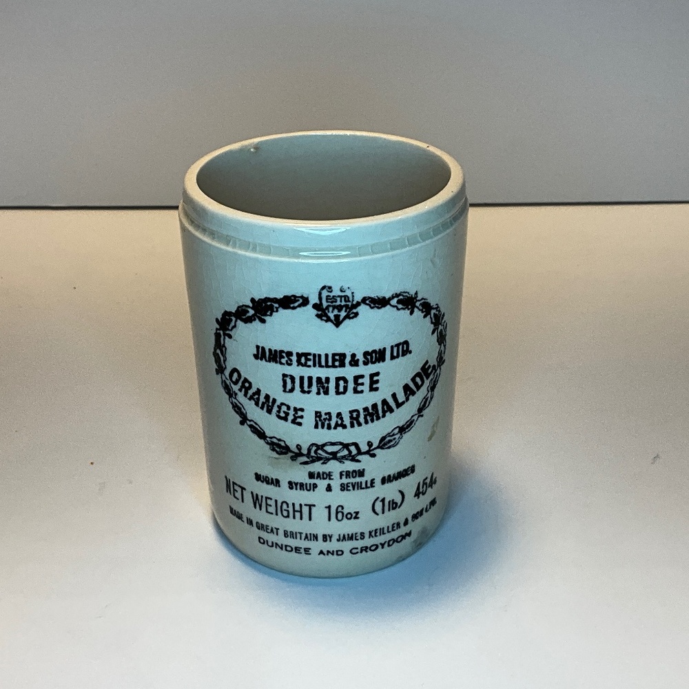 Dundee vintage marmalade jar 16oz